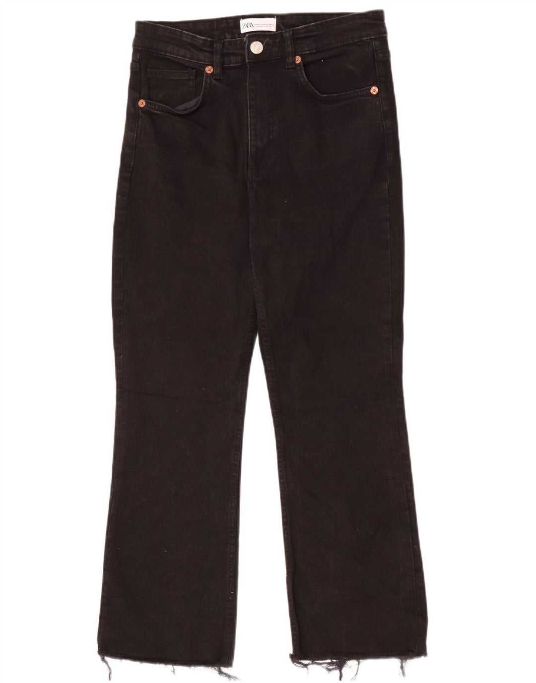 Jeans dritti da donna Zara EU 40 medio W30 L26 cotone nero