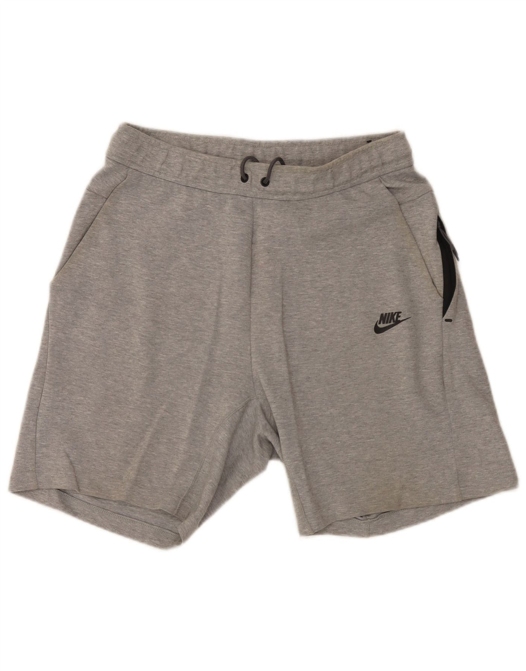 Pantaloncini sportivi Nike da uomo in cotone screziato grigio medio