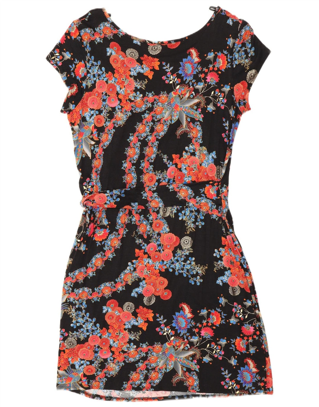 Abito avvolgente da donna Wallis UK 16 Grande viscosa floreale multicolore