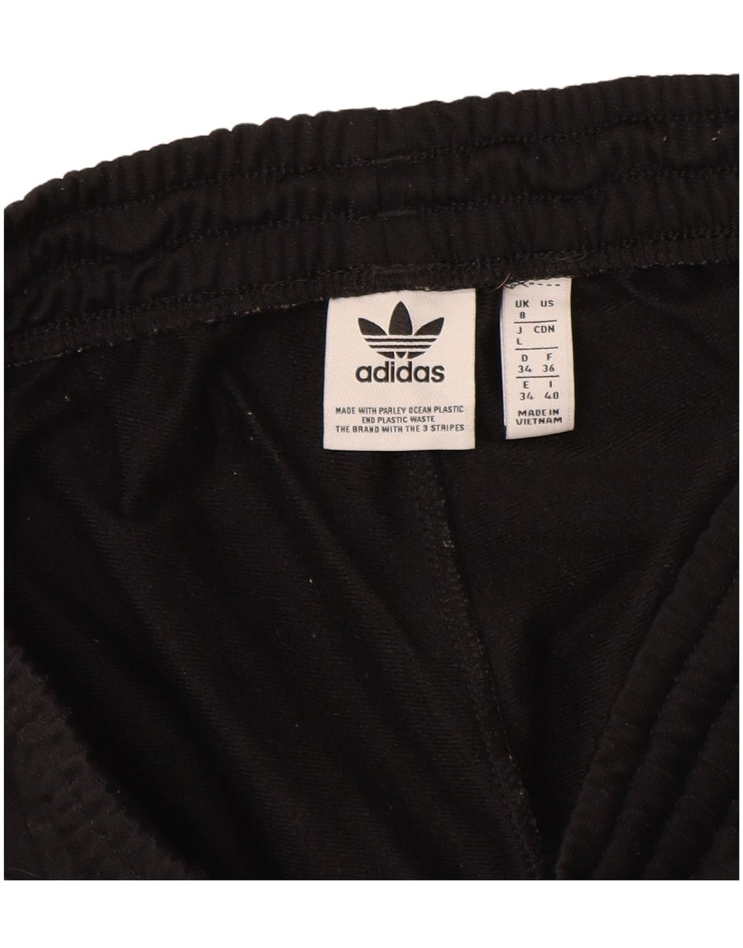 Pantaloni della tuta da donna Adidas UK 8 Small Poliestere nero