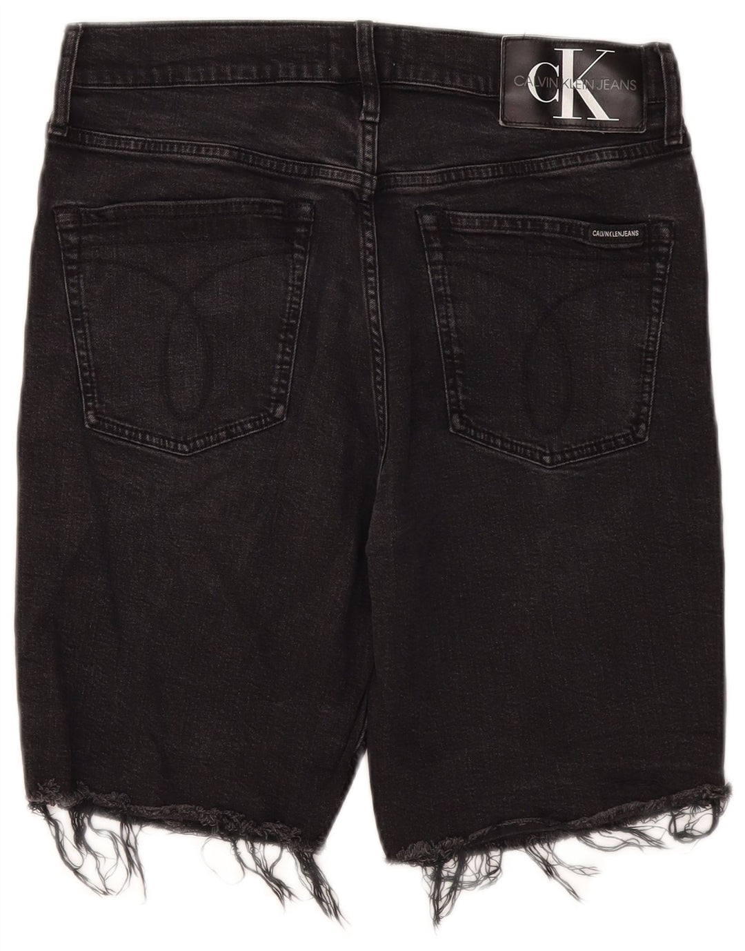 Pantaloncini di jeans da uomo Calvin Klein W31 cotone nero medio
