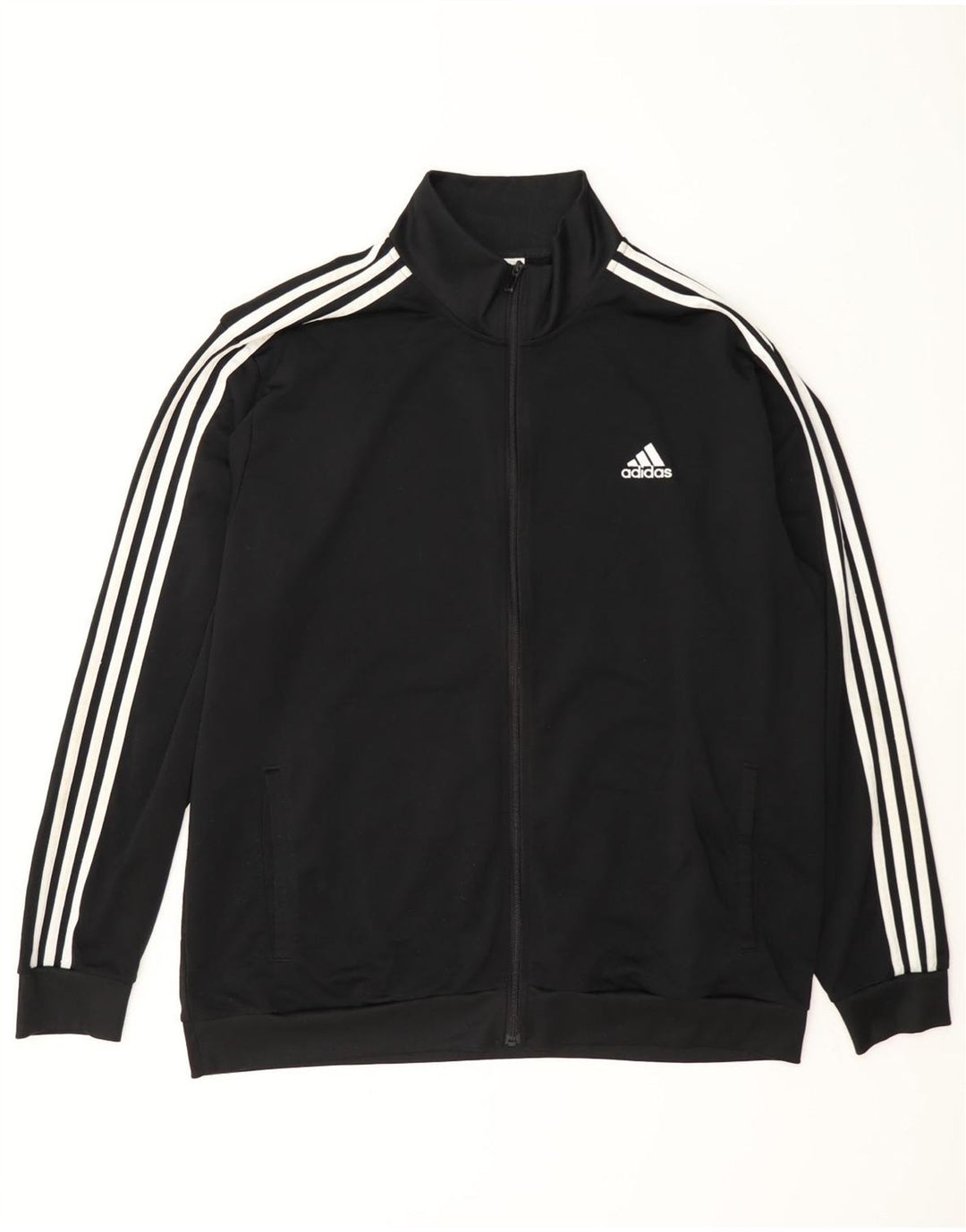 Giacca da ginnastica da uomo Adidas XL nera in poliestere