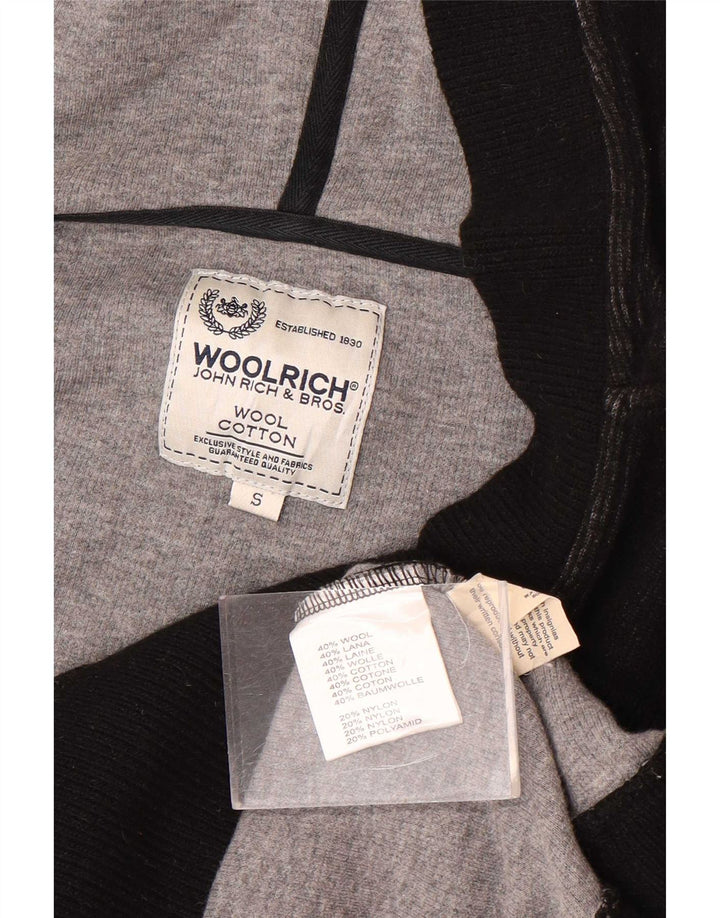 Maglione con cappuccio da donna Woolrich UK 10 piccolo in lana nera