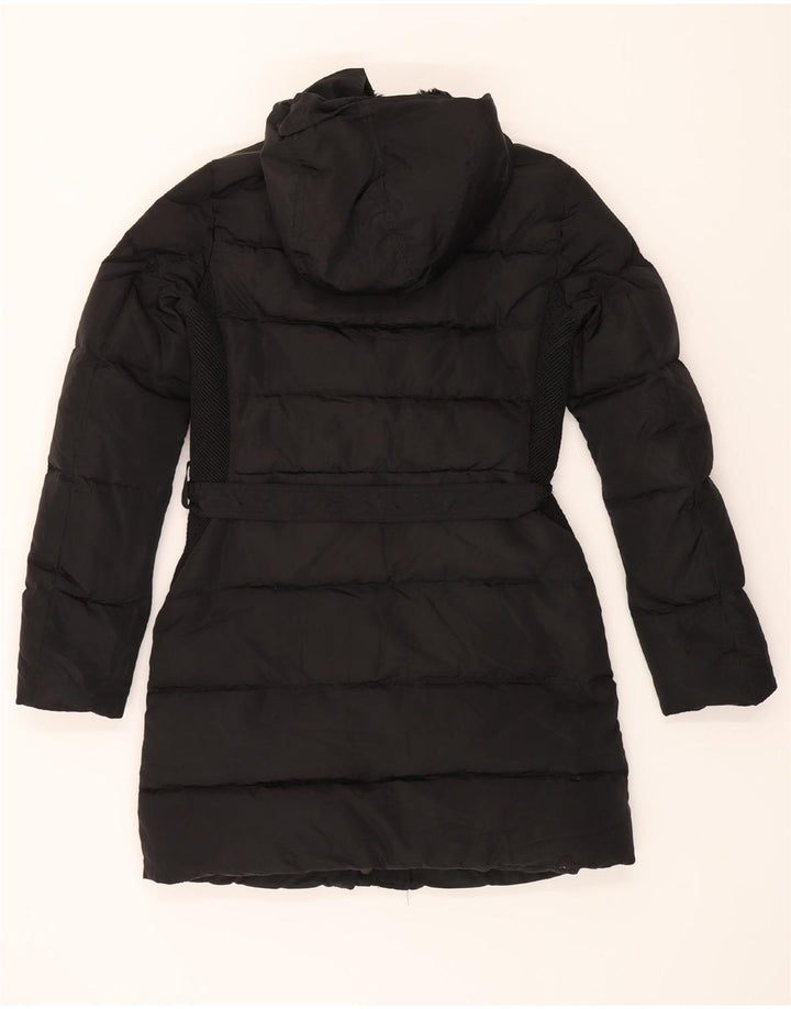 PEPE JEANS Womens Hooded Padded Jacket UK 10 Small Black Polyester Vintage PEPE Jeans and Second-Hand PEPE Jeans from Messina Hembry 