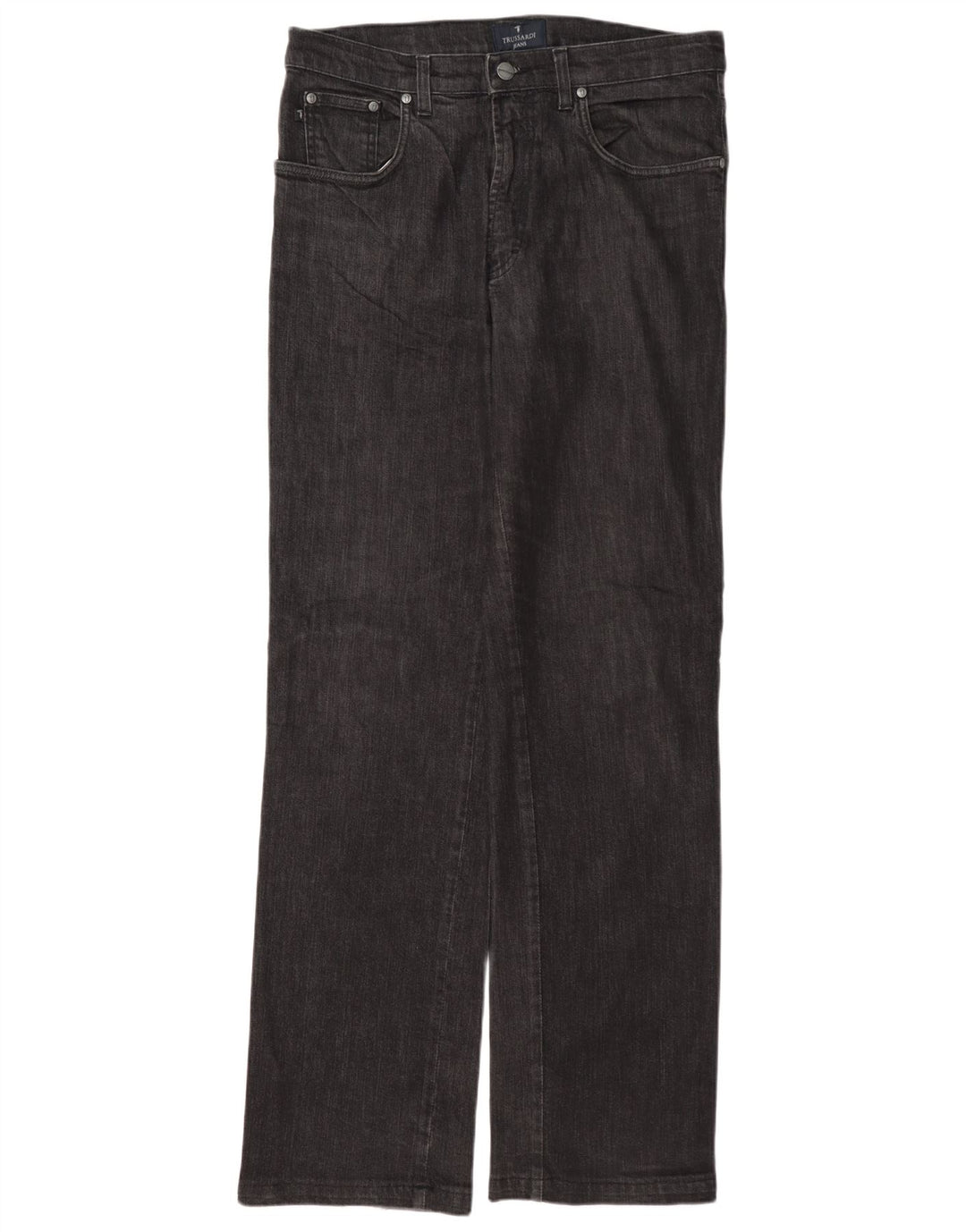 Jeans Straight Uomo Trussardi W34 L33 Cotone Grigio