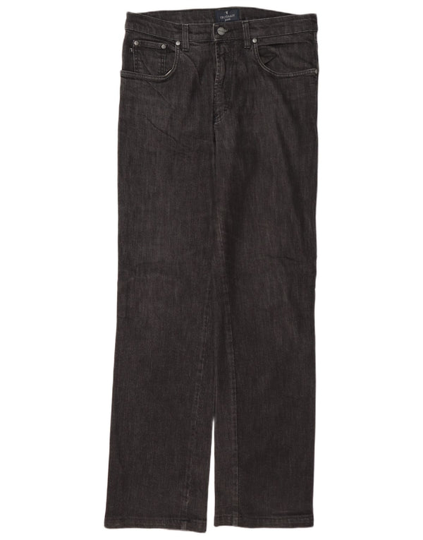 Jeans Straight Uomo Trussardi W34 L33 Cotone Grigio