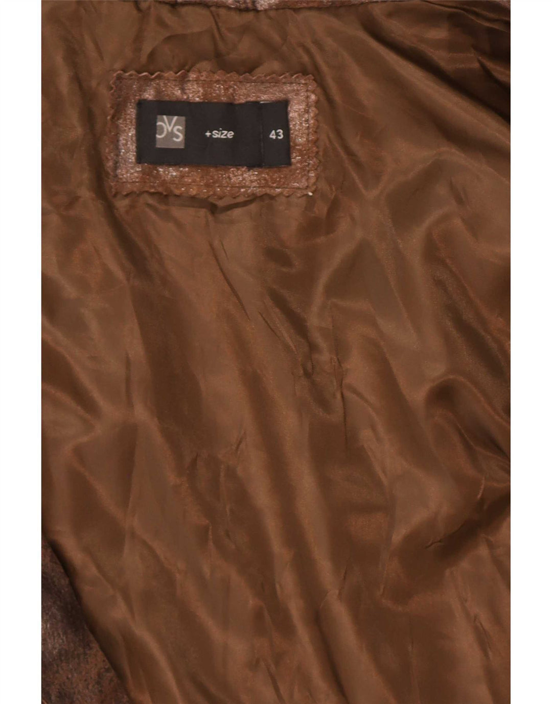 Giacca in pelle da donna BVS EU 43 grande marrone