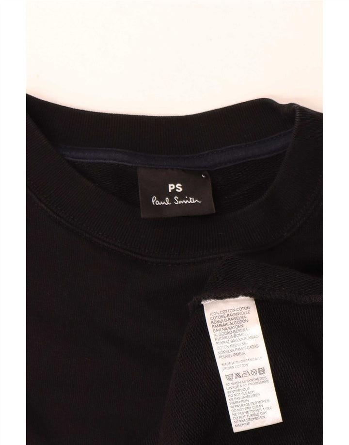 Felpa da uomo Paul Smith Maglione grande cotone nero