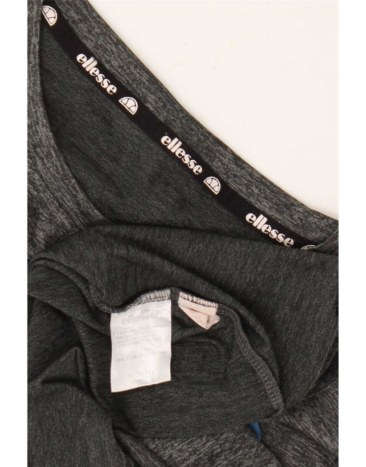T-shirt grafica da donna Ellesse Top UK 14 Poliestere grigio medio