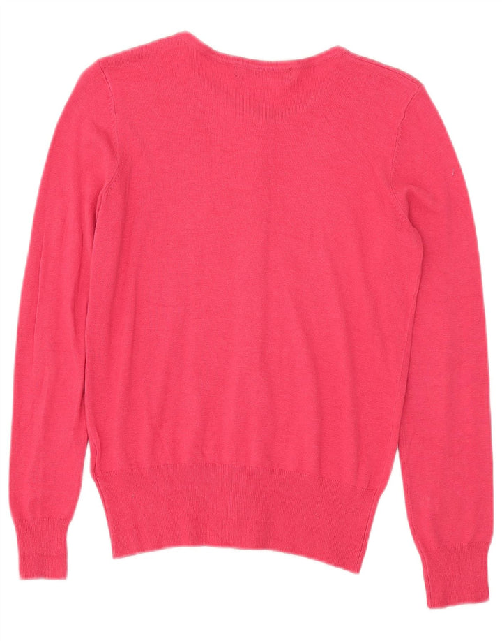 Maglione cardigan da donna Marks & Spencer UK 8 Small Rosa Viscosa