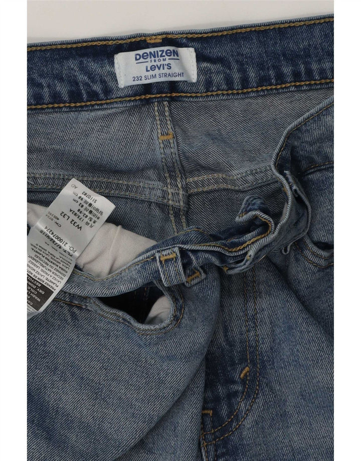 Jeans dritti slim Denizen da uomo Levi's W32 L32 cotone blu