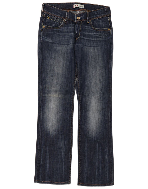 Jeans dritti Levi's 570 da donna W31 L31 cotone blu navy