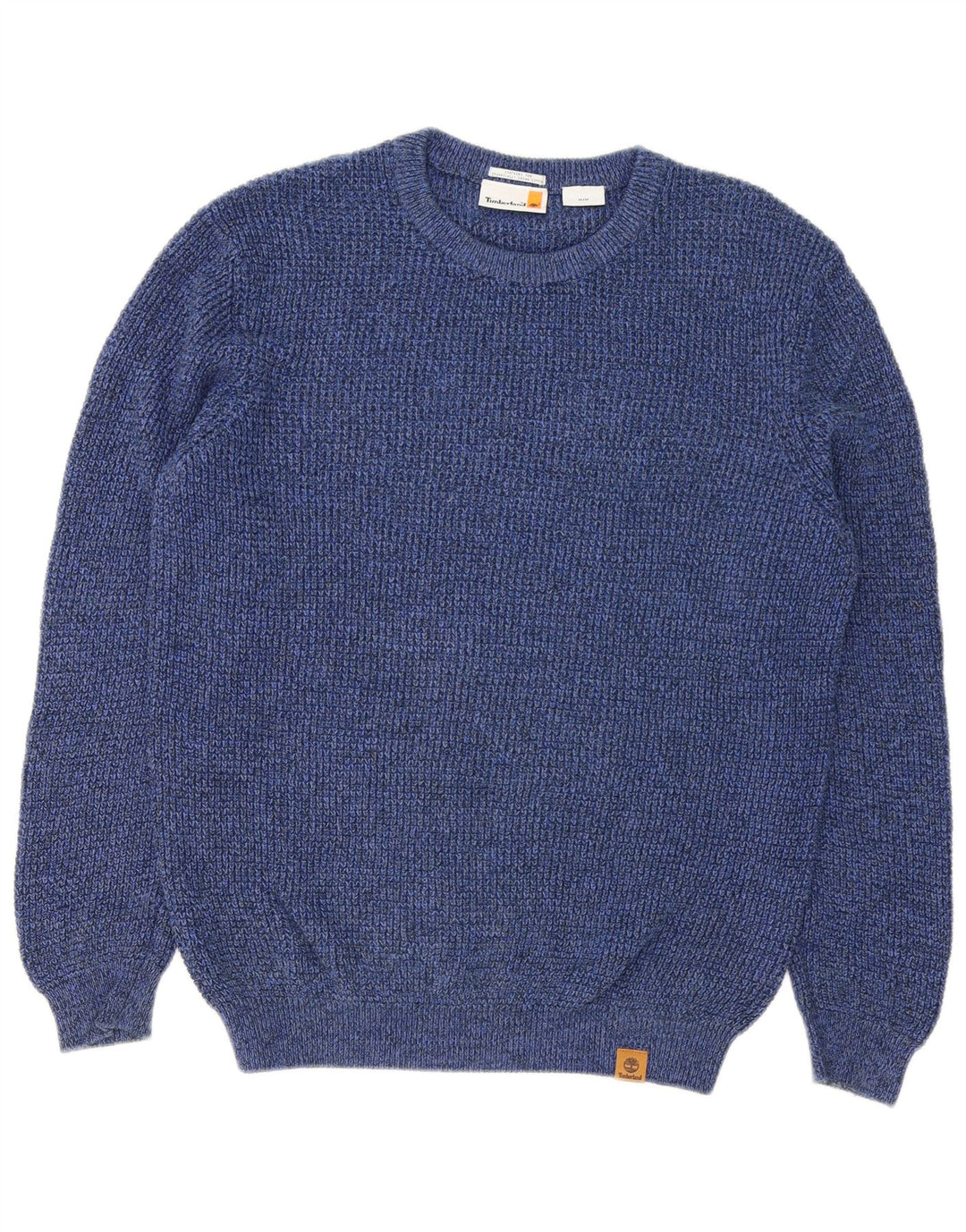 Maglione maglione girocollo da uomo Timberland in cotone blu medio
