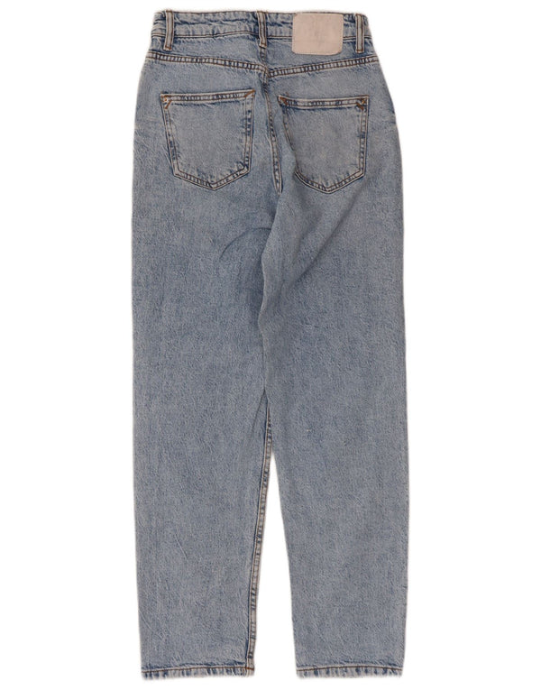 Jeans dritti da donna Zara EU 34 2XS W24 L27 Cotone blu
