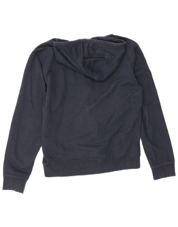 Timberland Maglione con cappuccio con zip grafica da uomo piccolo blu navy