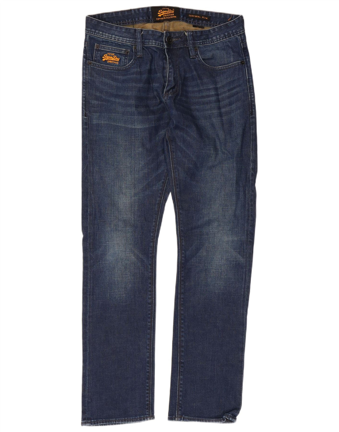 Jeans uomo corporal slim Superdry W32 L30 cotone blu