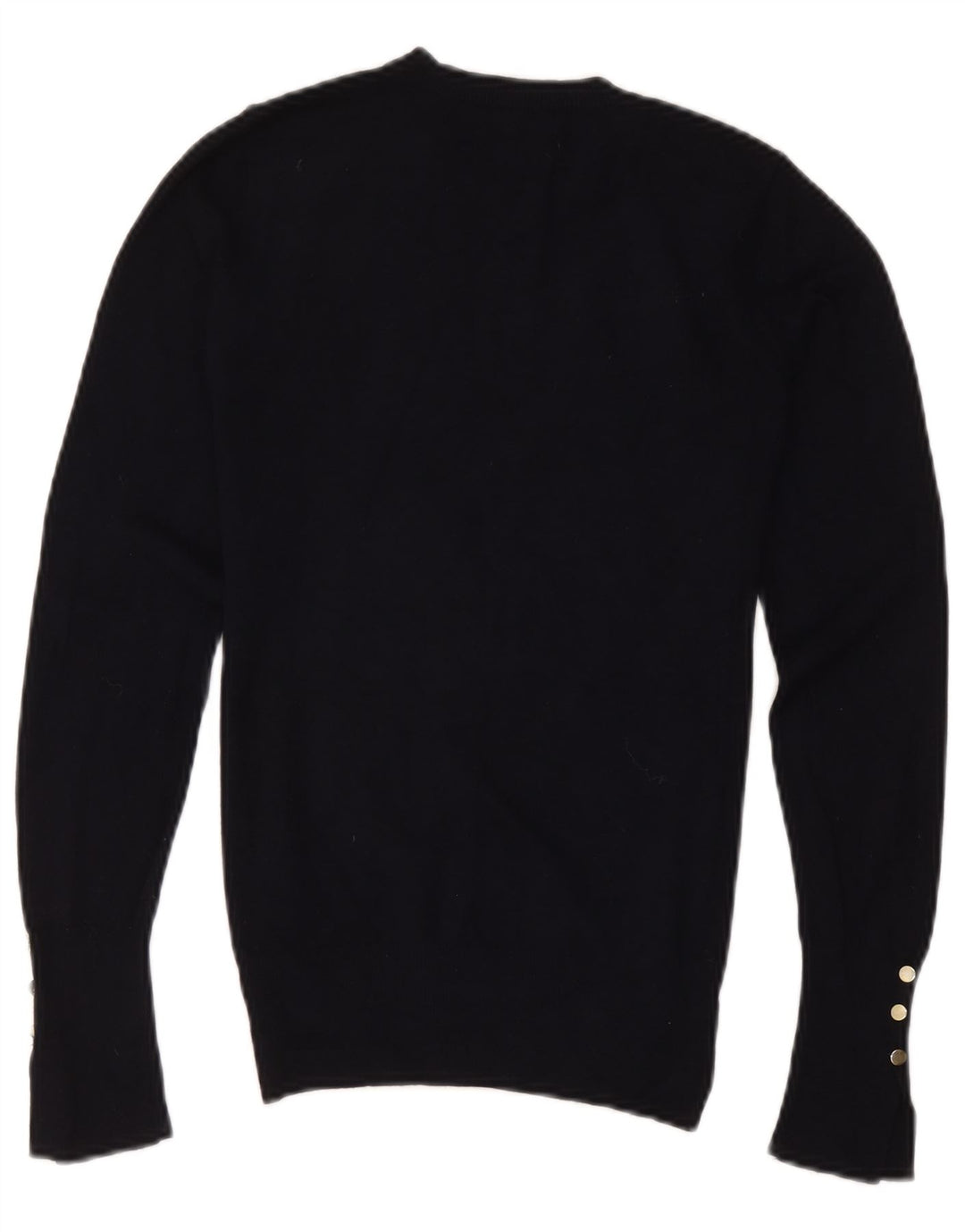 Maglione maglione girocollo da donna Zara UK 12 viscosa nera media