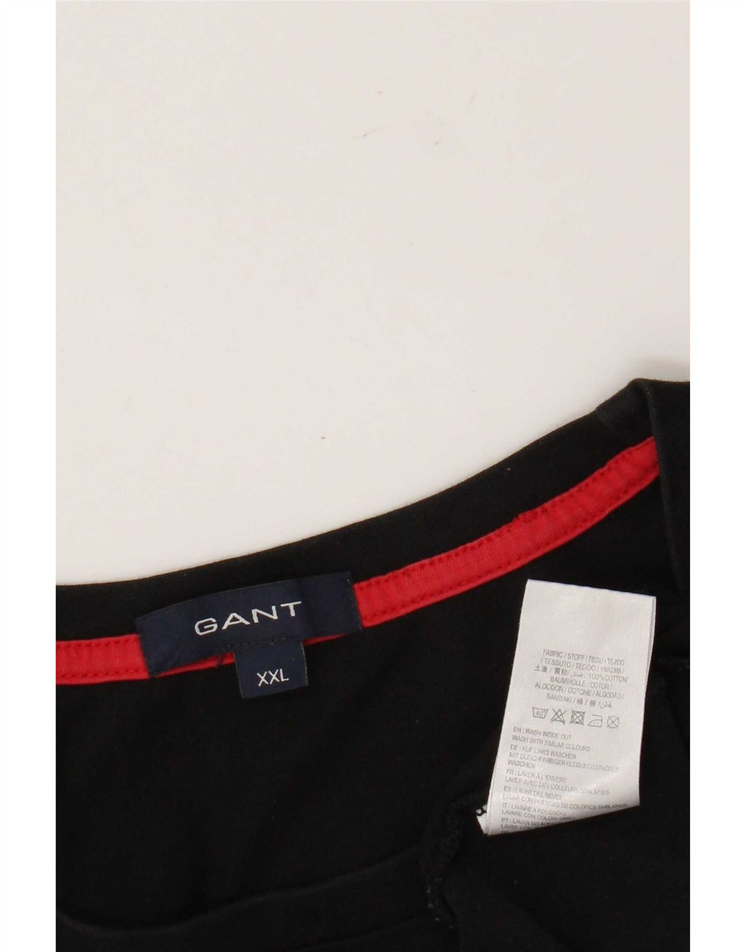 T-shirt grafica da uomo Gant Top 2XL cotone nero