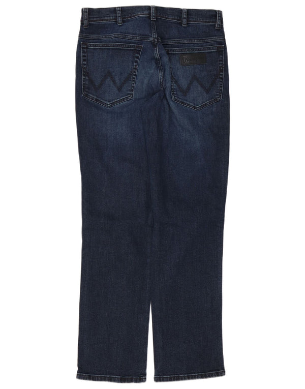 Jeans dritti da uomo Wrangler Texas W32 L30 cotone blu navy
