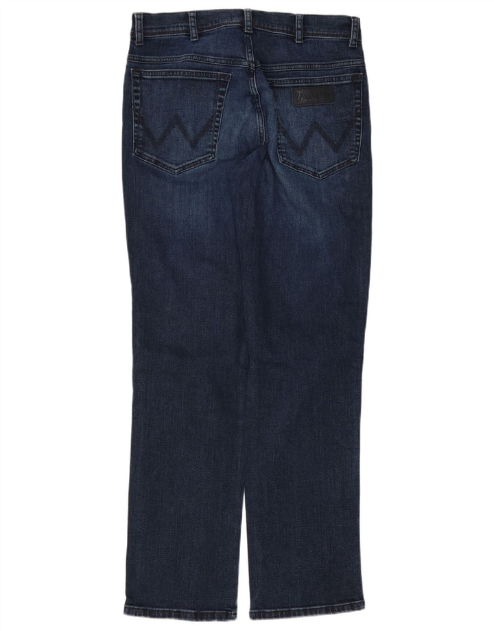 Jeans dritti da uomo Wrangler Texas W32 L30 cotone blu navy