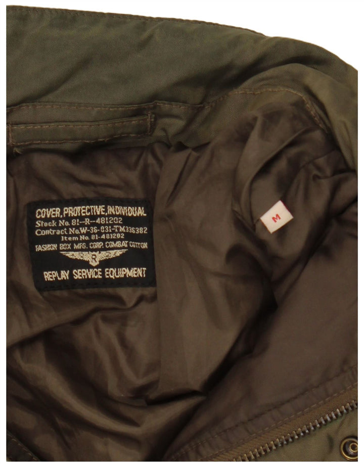 Giacca imbottita da uomo Replay UK 38 Medium Khaki Poliammide