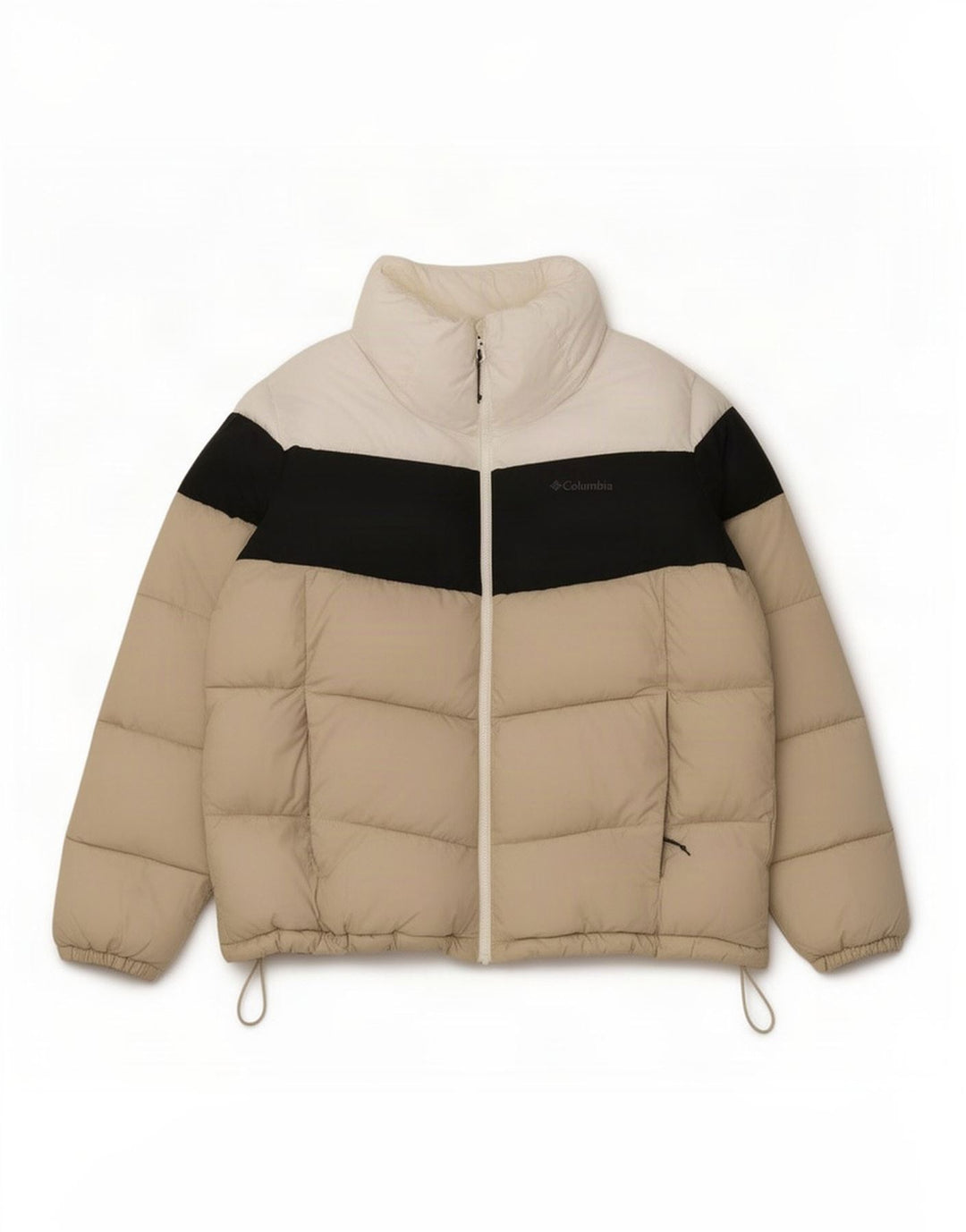 Giacca imbottita da uomo Columbia UK 42 XL Poliestere color block beige