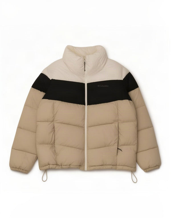 Giacca imbottita da uomo Columbia UK 42 XL Poliestere color block beige