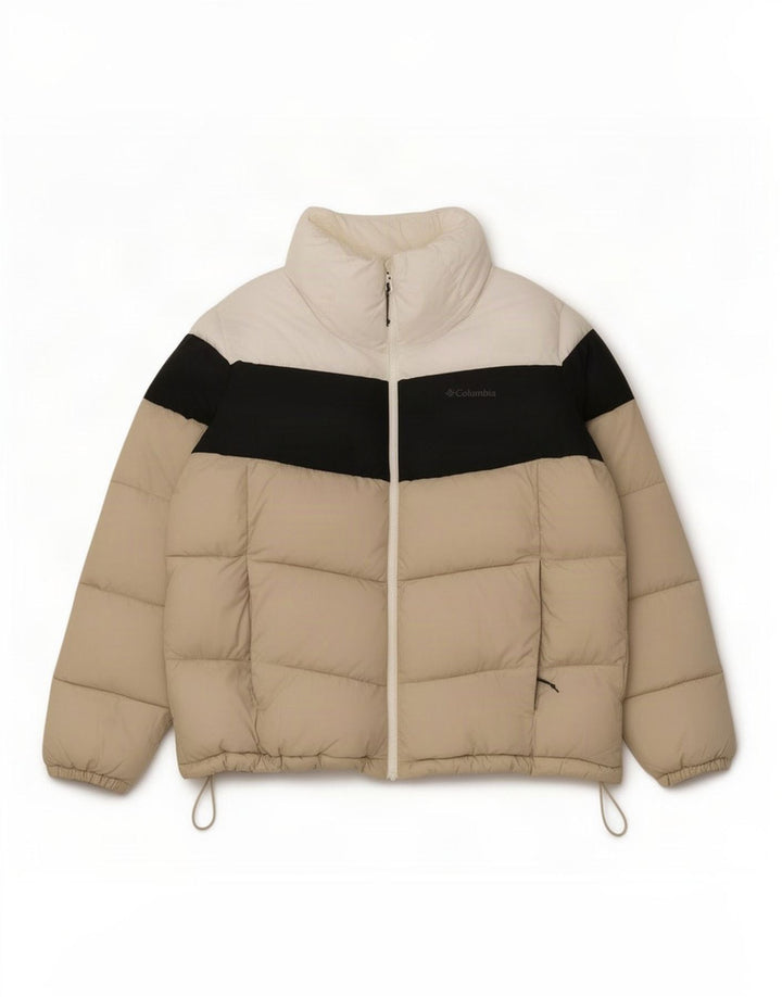 Giacca imbottita da uomo Columbia UK 42 XL Poliestere color block beige