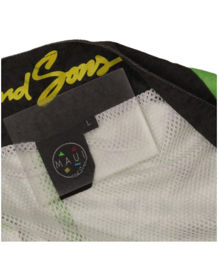 MAUI AND SONS Pantaloncini da bagno con grafica da uomo Cotone verde medio