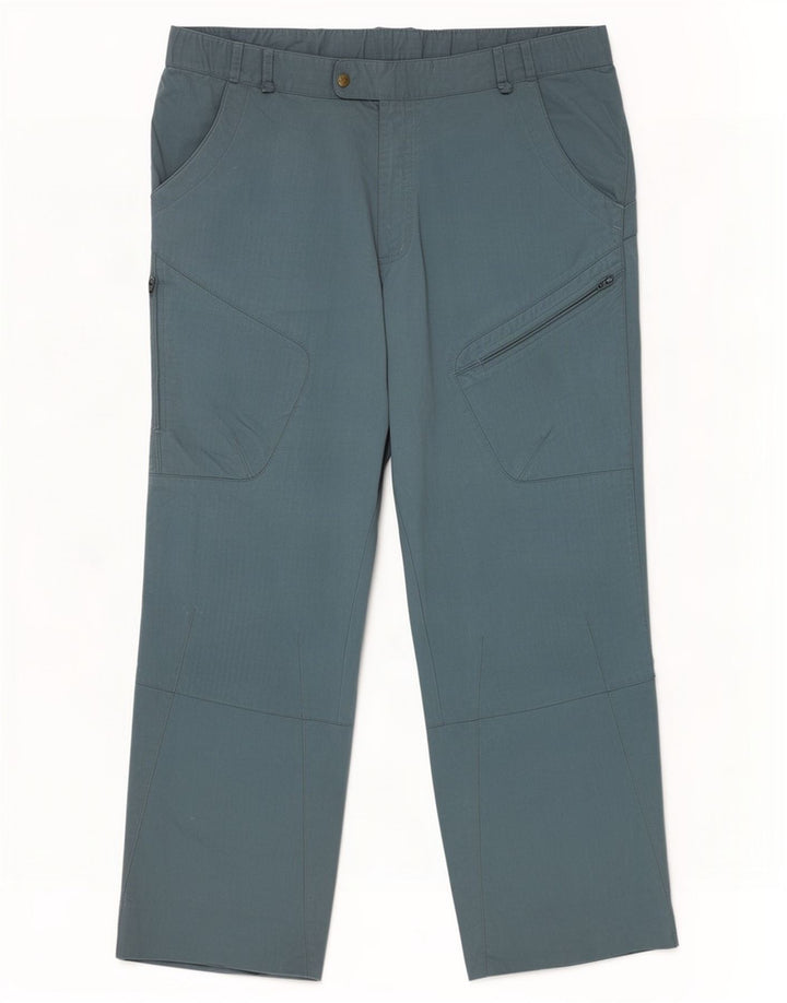 Pantaloni cargo da escursionismo da uomo Rohan Large W36 L29 blu in poliammide