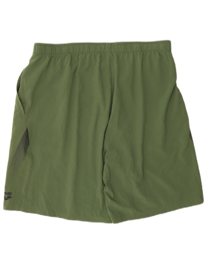 Pantaloncini sportivi da uomo Arena grandi in poliestere kaki