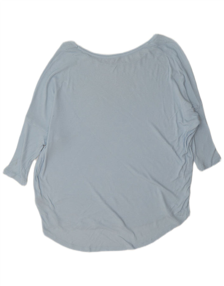 Phase Eight Top oversize da donna con maniche a 3/4 UK 8 Small in viscosa blu