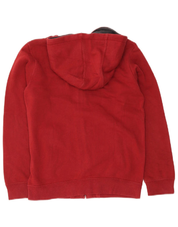 Maglione con cappuccio e zip Champion per ragazzi 9-10 anni in cotone color block rosso medio