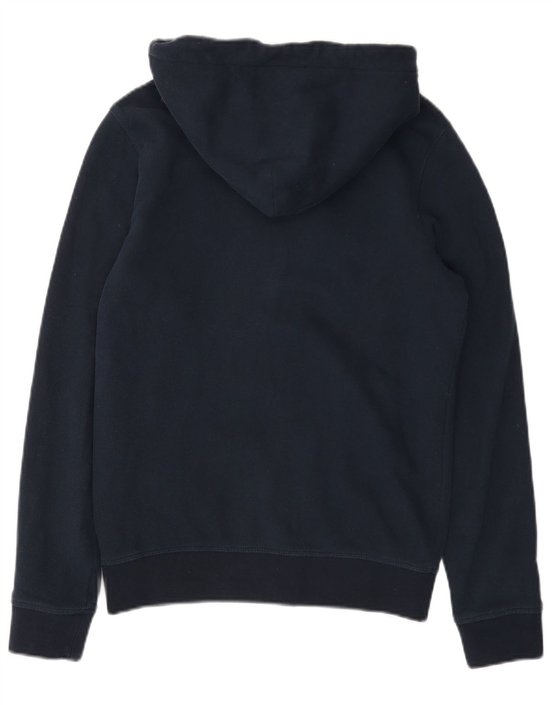 GANT Maglione con cappuccio e zip grafica da uomo piccolo in cotone blu navy