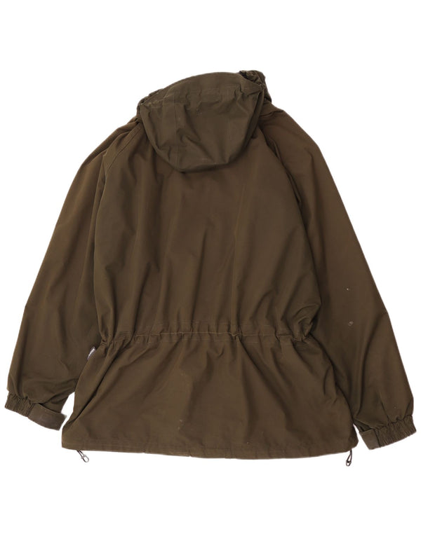 Giacca antipioggia da uomo con cappuccio Berghaus UK 42 XL nylon kaki