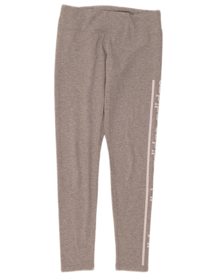 Leggings Adidas Climalite Graphic da donna UK 12/14 Cotone grigio medio