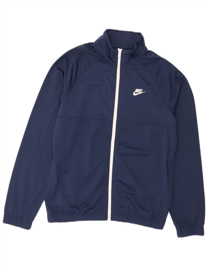 Giacca da tuta da uomo Nike, giacca media, blu navy, in poliestere