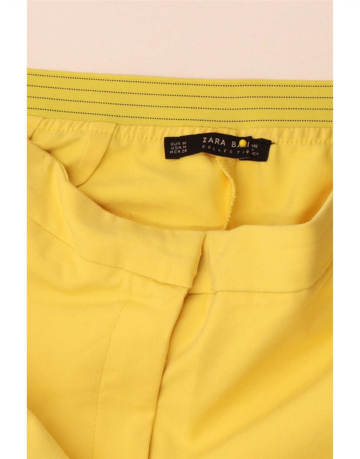 Pantaloni da abito slim Zara da donna medi W28 L29 gialli