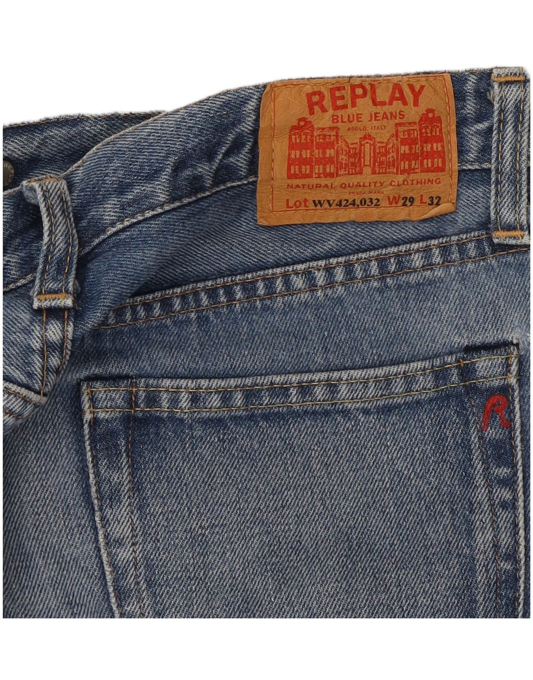 Jeans dritti da donna Replay W29 L32 Blu