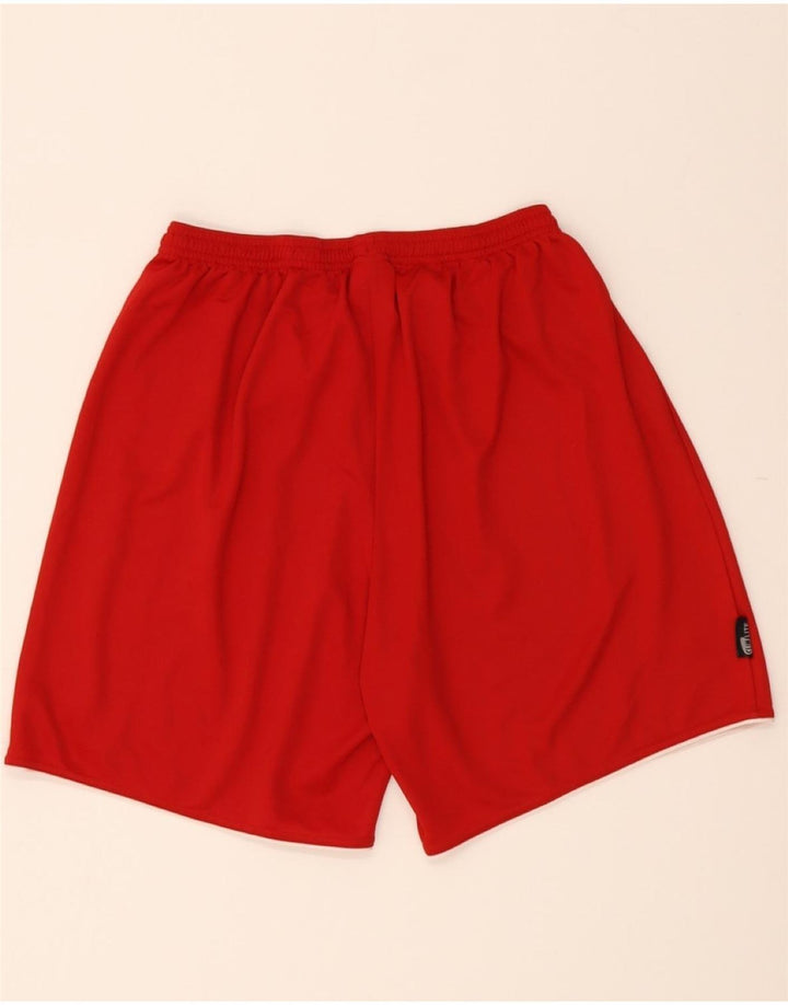 ADIDAS Mens Climalite Graphic Sport Shorts Large Red Polyester Vintage Adidas and Second-Hand Adidas from Messina Hembry 