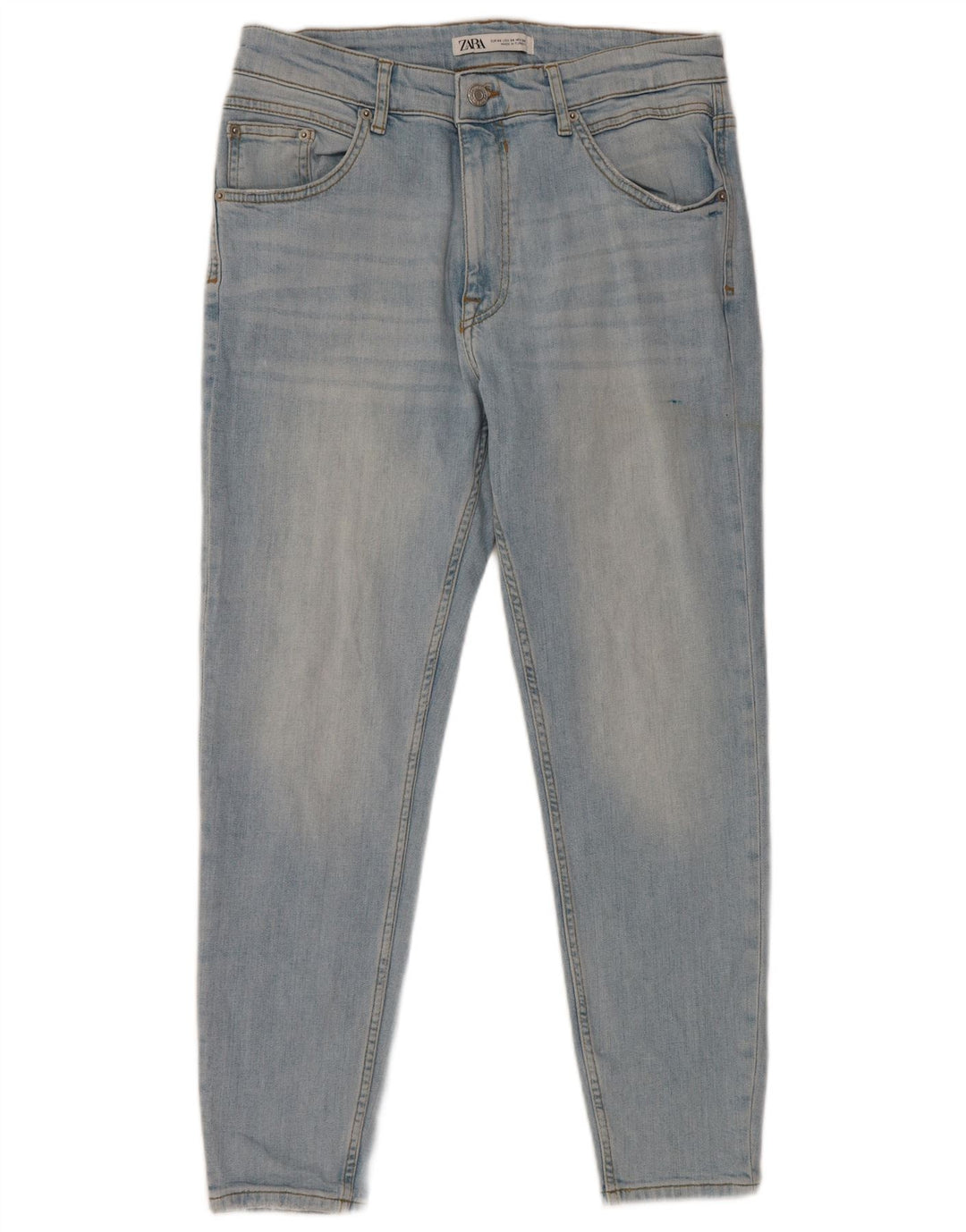 ZARA Mens Slim Jeans EU 44 Large W34 L26 Blue Cotton