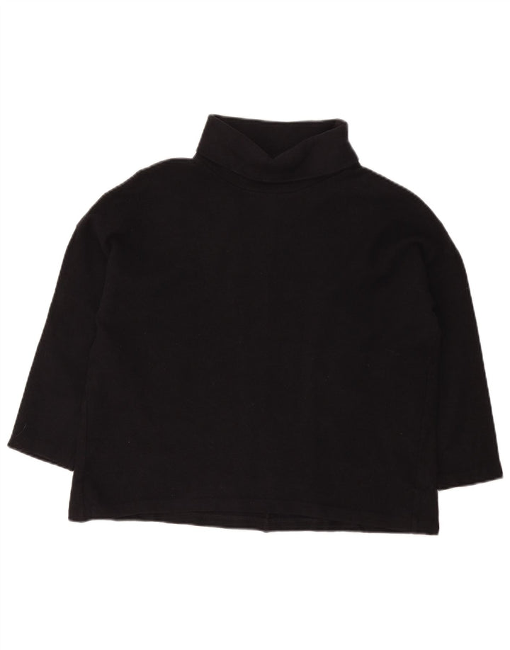 Maglione da donna con collo alto e maniche a 3/4 Cos UK 14 Lana blu navy media