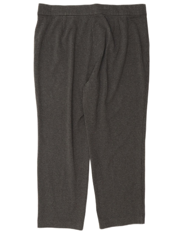 Pantaloni corti da donna Marks & Spencer UK 18 XL W36 L26 Pied de poule grigio
