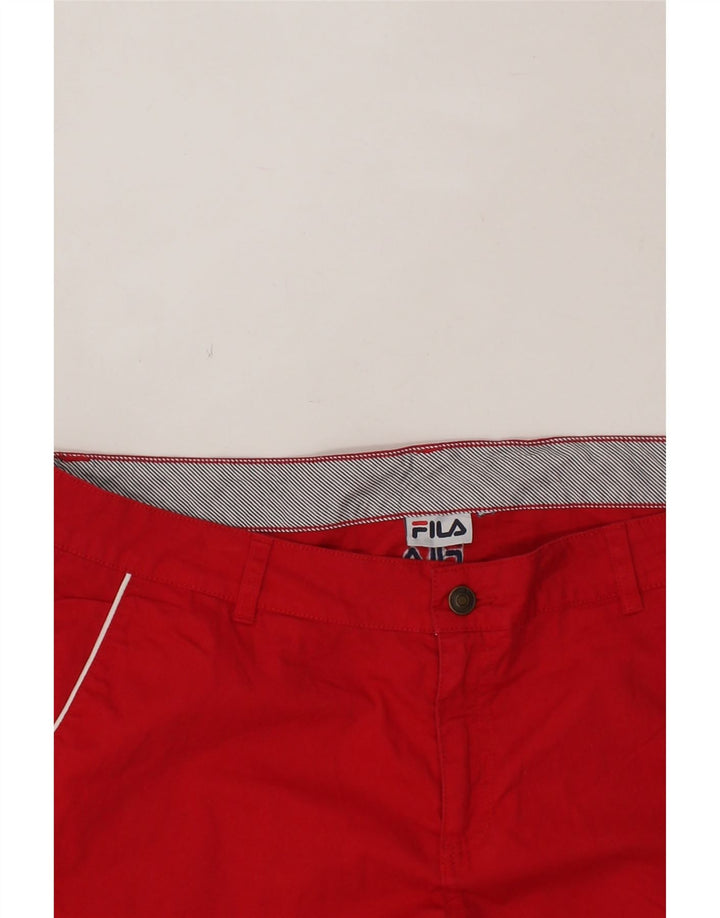 FILA Womens Chino Shorts  W38 XL Red Vintage Fila and Second-Hand Fila from Messina Hembry 