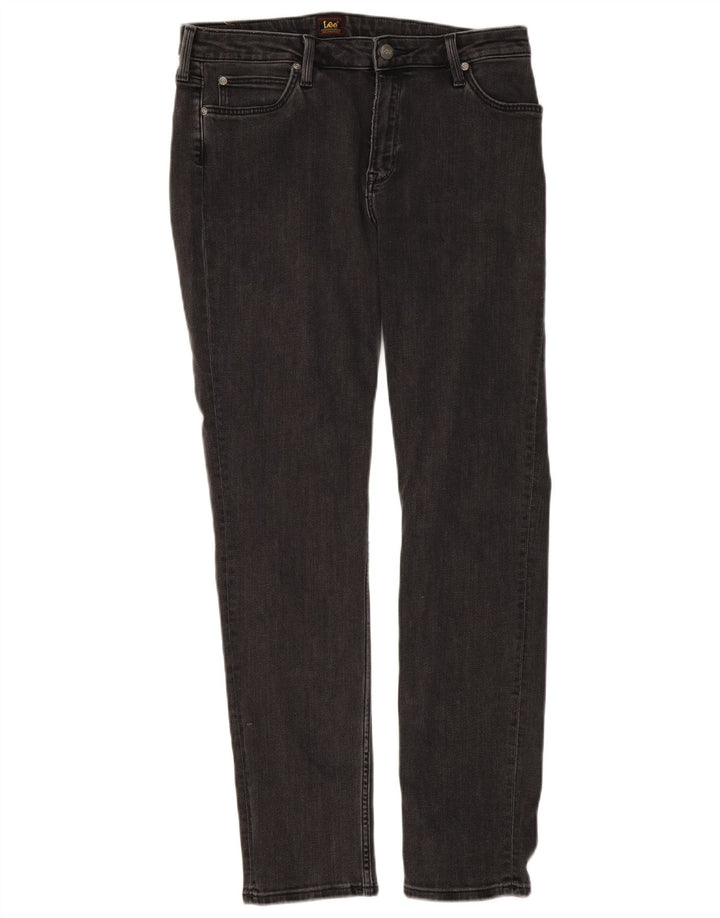 LEE Womens Elly Slim Jeans W33 L33 Grey Cotton