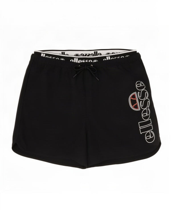 Pantaloncini da bagno grafici da donna Ellesse XL poliestere nero