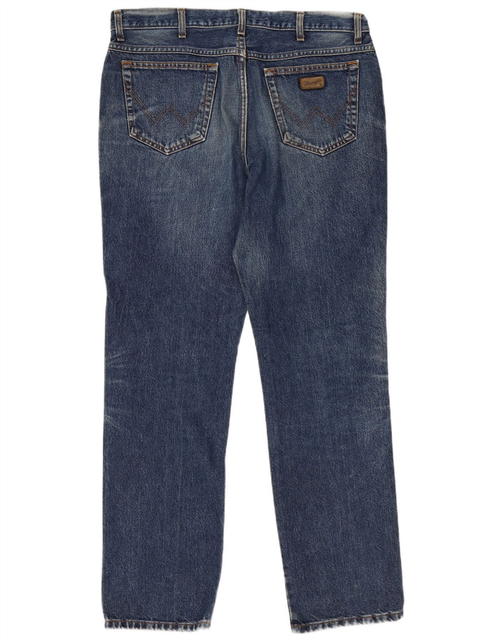Jeans dritti da uomo Wrangler Texas W38 L34 cotone blu