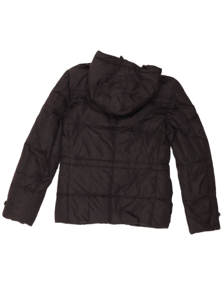 PEUTEREY Giacca imbottita con cappuccio da uomo UK 40 Large Nera in poliammide