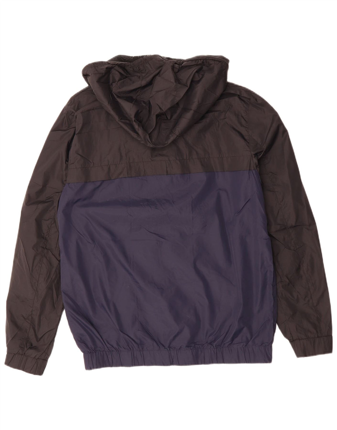 CALVIN KLEIN JEANS Giacca antipioggia grafica da uomo UK 38 Blocco colore blu medio