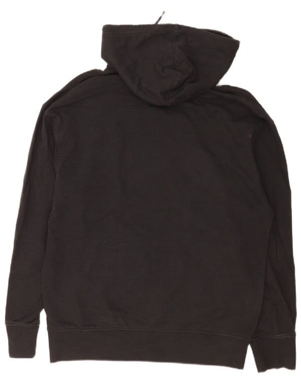 Levi's Felpa con cappuccio grafica da uomo con vestibilità rilassata, cotone medio nero